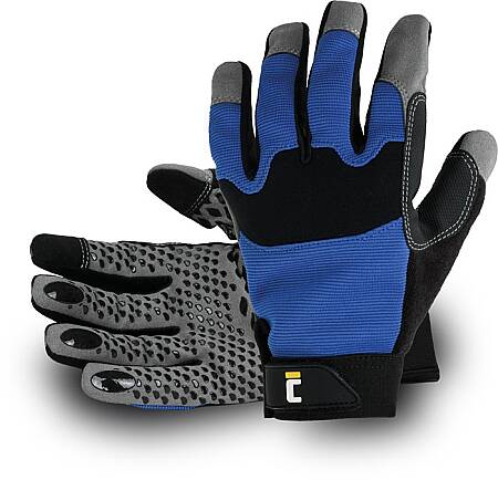 Montážní kombinované rukavice CUERVO, modré
