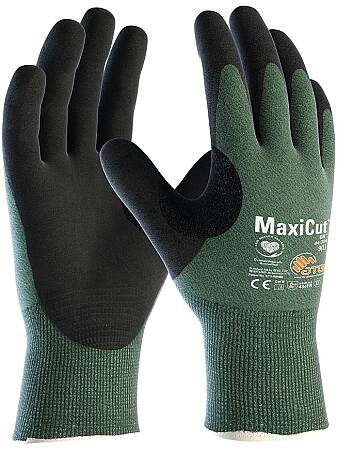 Povrstvené protiřezné rukavice ATG MaxiCut Oil CUT 3, dlaň (nové)