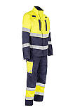 Nehořlavé antistatické pracovní kalhoty s laclem GOODPRO JAKUB Hi-Vis, navy blue