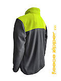 Pracovní mikina CHAMEO FLEECE ZIPPER ESD, šedá/žlutá