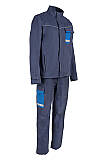 Nehořlavé pracovní svářečské kalhoty s laclem GOODPRO KATKA STRAIGHT, navy