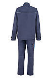 Nehořlavé pracovní svářečské kalhoty s laclem GOODPRO KATKA STRAIGHT, navy