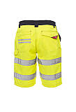 Výstražné bermudy Payper CRAFT, žlutá/námořní modrá