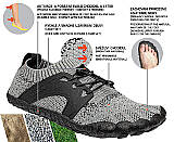 Lehká treková obuv BNN BOSKY GREY BAREFOOT, šedá