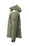 Nylonová prodloužená bunda Payper STREAM PAD, vojenská zelená