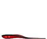 Vkládací stélka do obuvi ORTHOCOMFORT ESD Strong High Insole, černo-červená