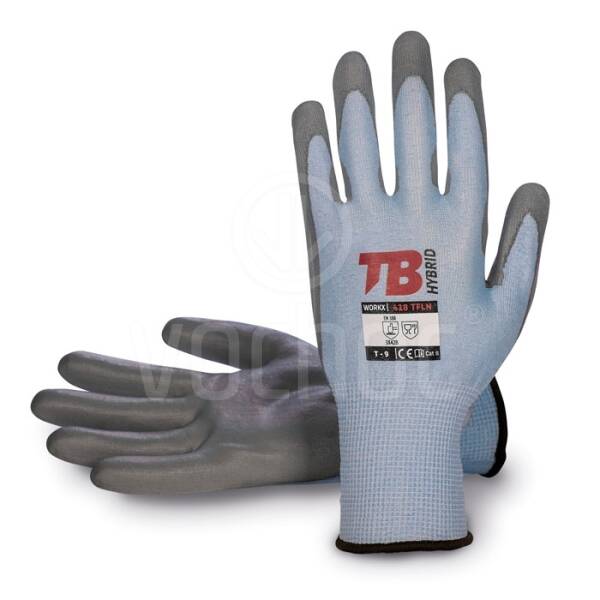 Povrstvené pracovní rukavice TB 418TFLN, modré