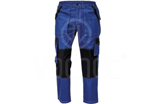 Letní montérkové pracovní kalhoty MAX SUMMER, modrá/černá