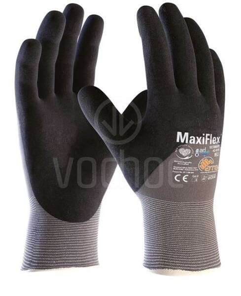 Prodyšné máčené rukavice ATG MaxiFlex Ultimate AD-APT, 3/4 máčené