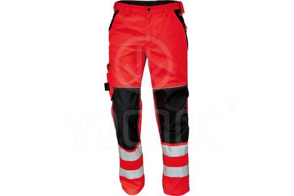 Reflexní kalhoty KNOXFIELD HI-VIS, červené