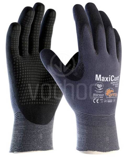 Povrstvené protiřezné rukavice ATG MaxiCut Ultra 5, dlaň s terčíky