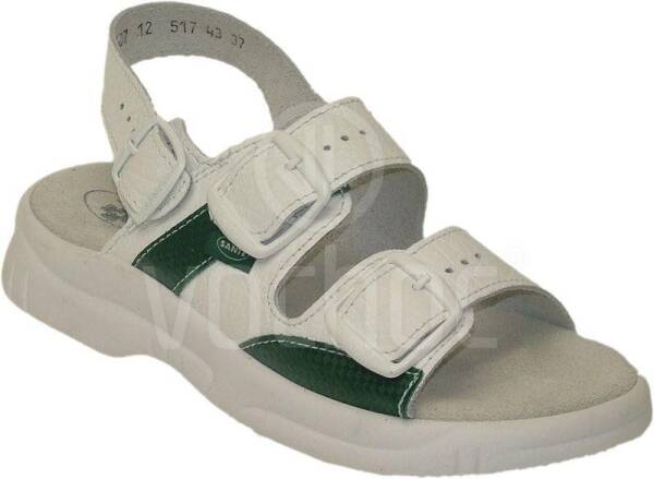 Dámské sandály Santé, bílo- zelené