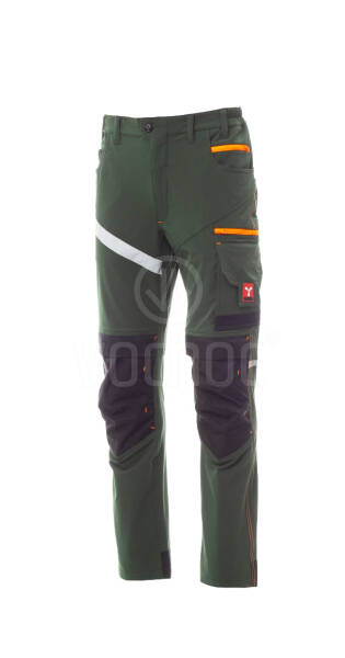 Stretchové kalhoty Payper NEXT 4W, zeleno-oranžová