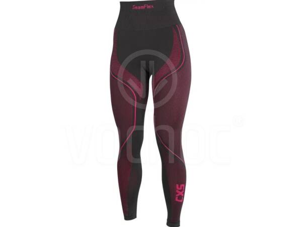 Dámské termo kalhoty CXS SeamFlex LADY, černo-růžové