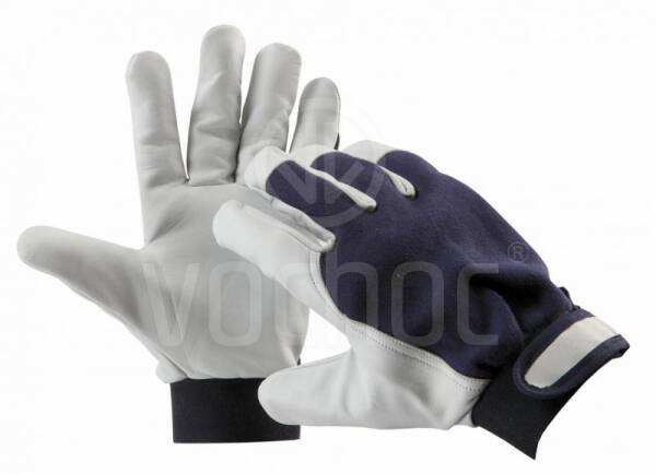 Montážní kombinované rukavice PELICAN BLUE