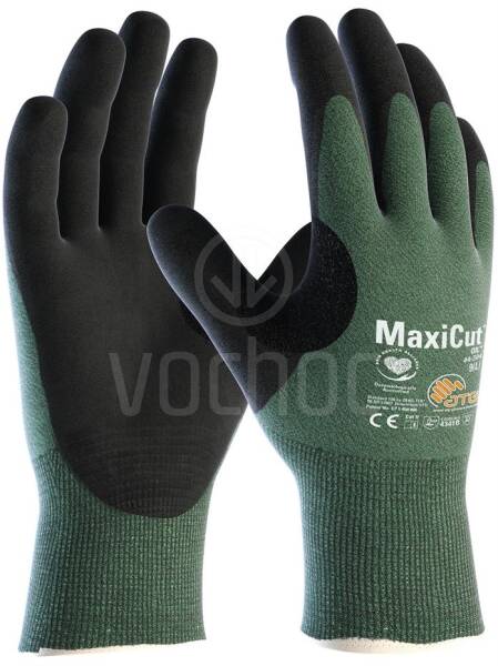 Povrstvené protiřezné rukavice ATG MaxiCut Oil CUT 3, dlaň (nové)