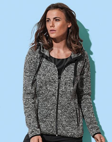 Dámská mikina Active Knit Fleece ST5950, Dark Grey Melange