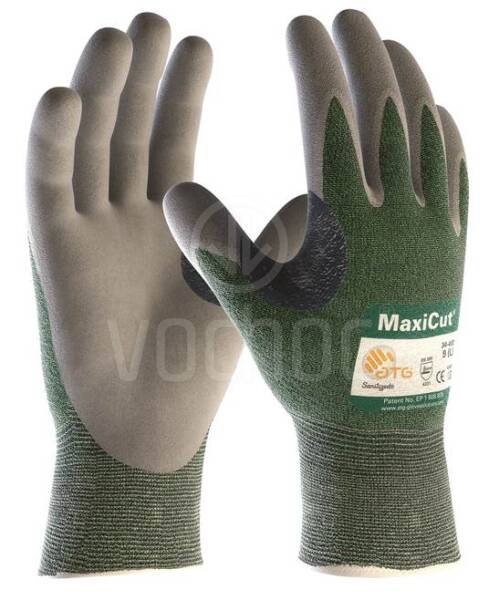Povrstvené protiřezné rukavice ATG MaxiCut Dry CUT 3, dlaň