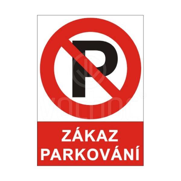 Tabulka Zákaz parkování, A4, plast