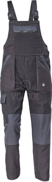 Montérkové laclové kalhoty MAX NEO, černá/šedá