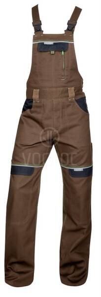 Montérkové laclové kalhoty COOL TREND, hnědo/černé