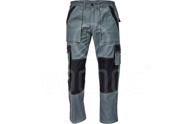 Letní montérkové pracovní kalhoty MAX SUMMER, antracit/černá