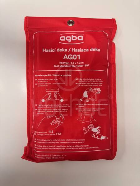 Hasicí deka AGBA - AG01 rozměr 1,2 x1,2 m