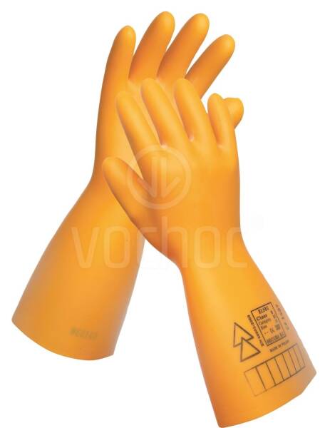 Dielektrické izolační rukavice, 7,5kV (7500V)