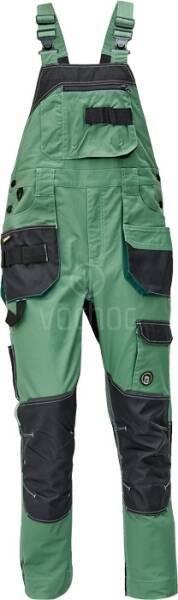Pracovní kalhoty s laclem CRV DAYBORO, mechově zelená