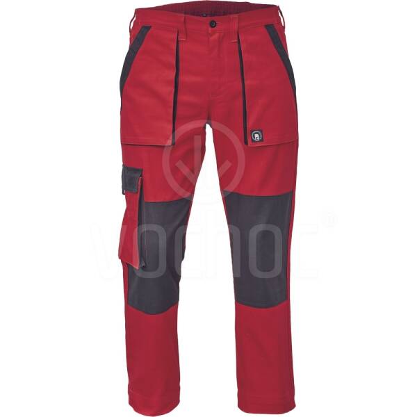 Dámské montérkové kalhoty MAX NEO LADY, červená/černá