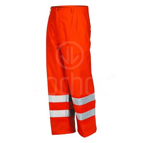 Výstražné pasové kalhoty Issa 8430, oranžové