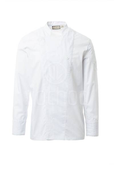 Kuchařský rondon STARRED MESH, bílá (lycra)