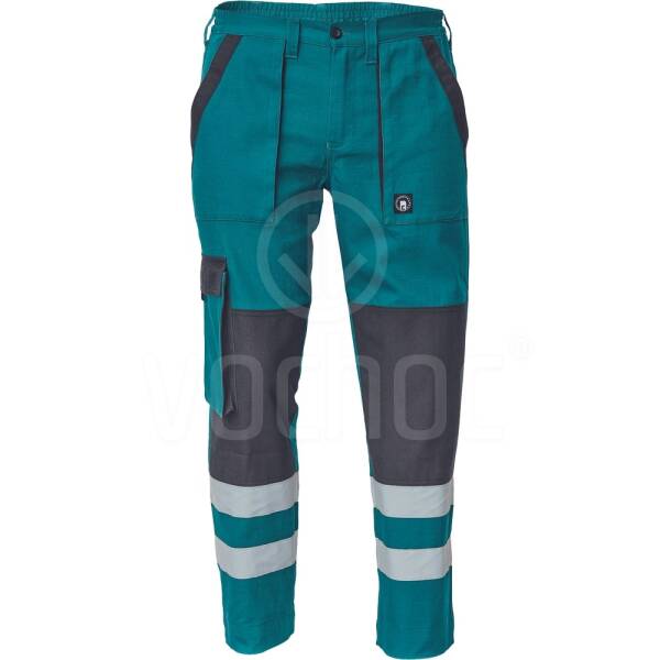 Montérkové pracovní kalhoty MAX NEO REFLEX, zelená/černá