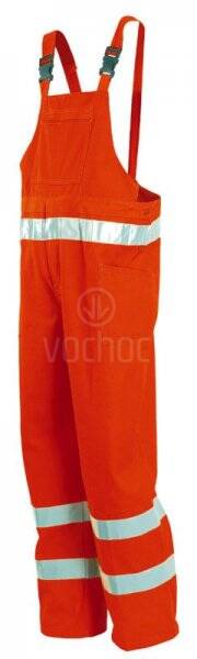 Výstražné laclové kalhoty Issa 8435, oranžové