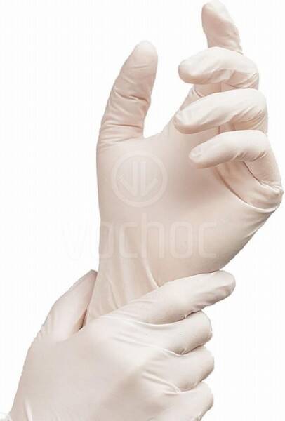 Jednorázové rukavice LATEX latexové, nepudrované, 100ks