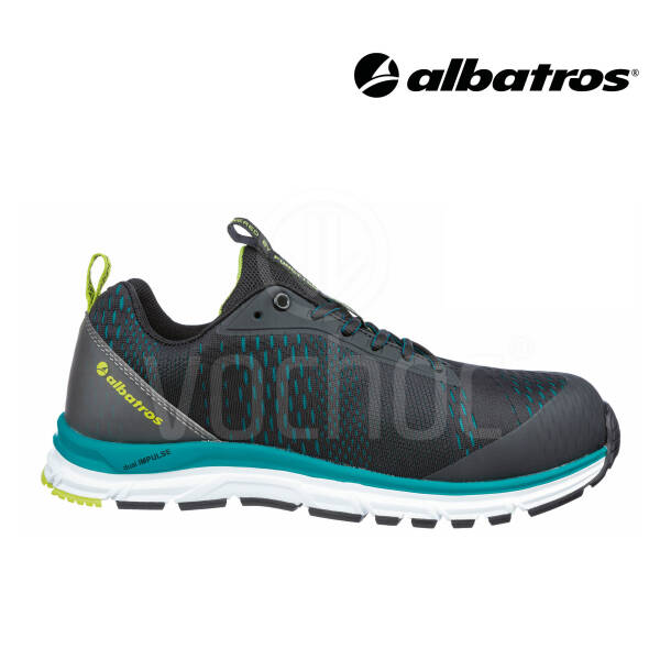 Bezpečnostní polobotka ALBATROS AER55 Impulse Black Blue Low S1P ESD