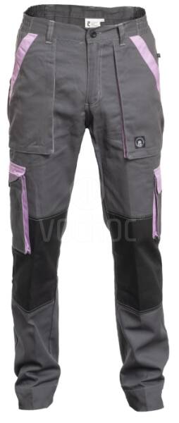 Dámské letní montérkové kalhoty MAX SUMMER LADY, šedá/sv. fialová