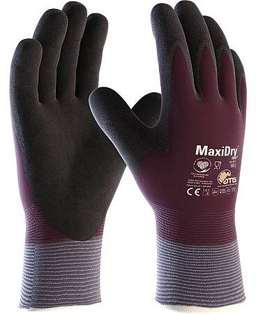 Prodyšné máčené rukavice proti chladu ATG MaxiDry ZERO, dlaň