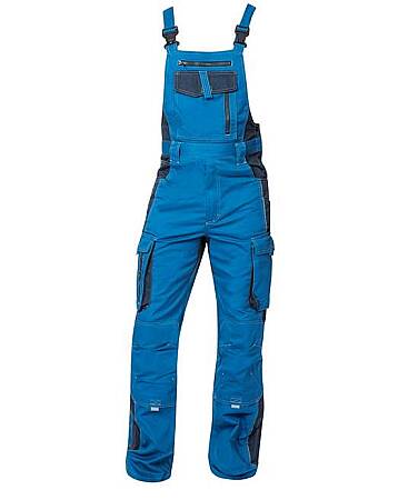 Montérkové pracovní laclové kalhoty Ardon VISION, modré (prodloužené)