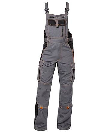 Montérkové pracovní laclové kalhoty Ardon VISION, šedé (prodloužené)