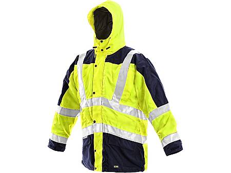 Zimní bunda výstražná CXS LONDON 5v1, žlutá