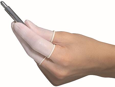 Jednorázový latexový prst, nepudrovaný (100ks)