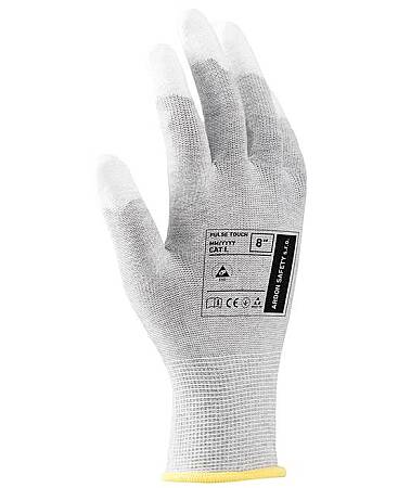 Pracovní rukavice TopFit ESD PULSE TOUCH, máčené špičky