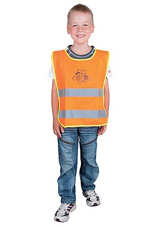 Dětská oranžová výstražná vesta ALEX JUNIOR