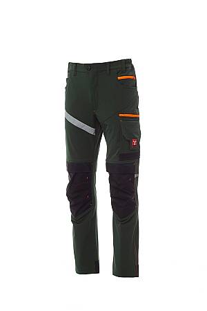 Stretchové kalhoty Payper NEXT 4W, zeleno-oranžová