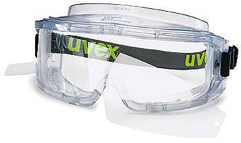 Ochranné uzavřené brýle UVEX Ultravision, čiré+ 2 trhací fólie