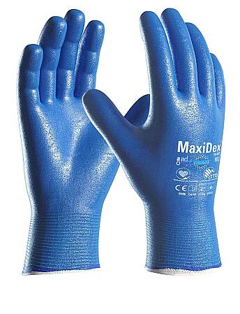 Máčené rukavice v nitrilu ATG MaxiDex 19-007