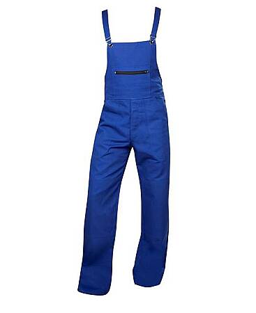 Laclové montérkové kalhoty KLASIK, středně modré