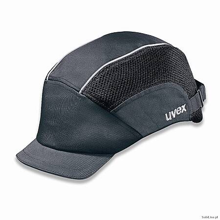 Protinárazová čepice Uvex U-Cap Basic s krátkým kšiltem a reflex. proužky, antracit