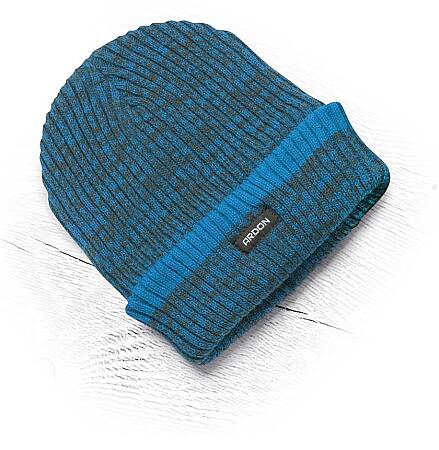 Čepice zimní pletená + fleece VISION NEO, modrá